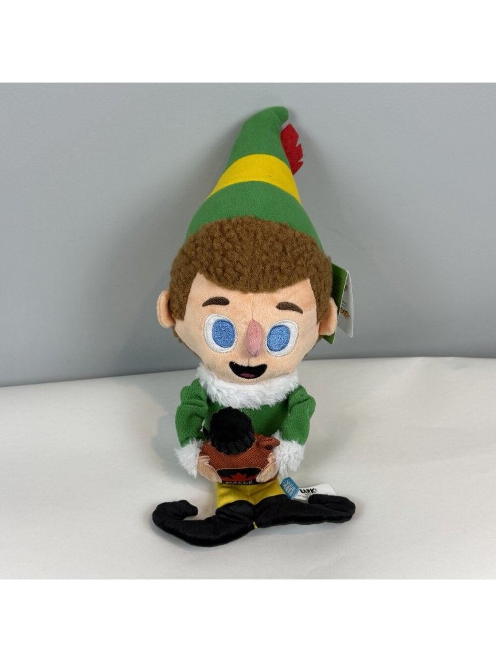 NWT BarkBox Ginormous Buddy The Elf XL Christmas Plush Squeaky Dog Toy 16”